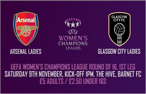 Arsenal vs Glasgow City