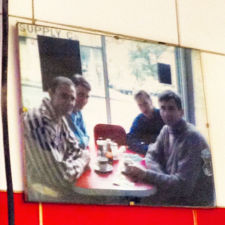 Pre Social Fish and Chips in the Arsenal Fish bar on Blackstock rd N5