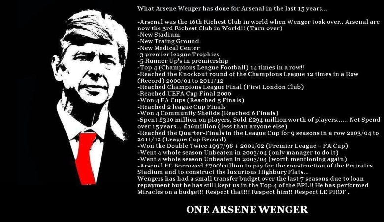 Did Spurs have a manager even remotely close to Arsene Wenger?