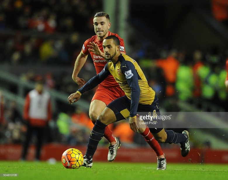 Theo breaking away, just shouldn't be done in your own third on your own sometimes!