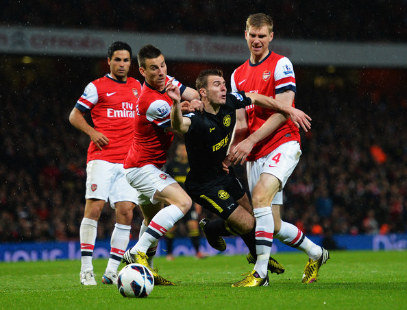 Man-handling in the Penalty area always dangerous