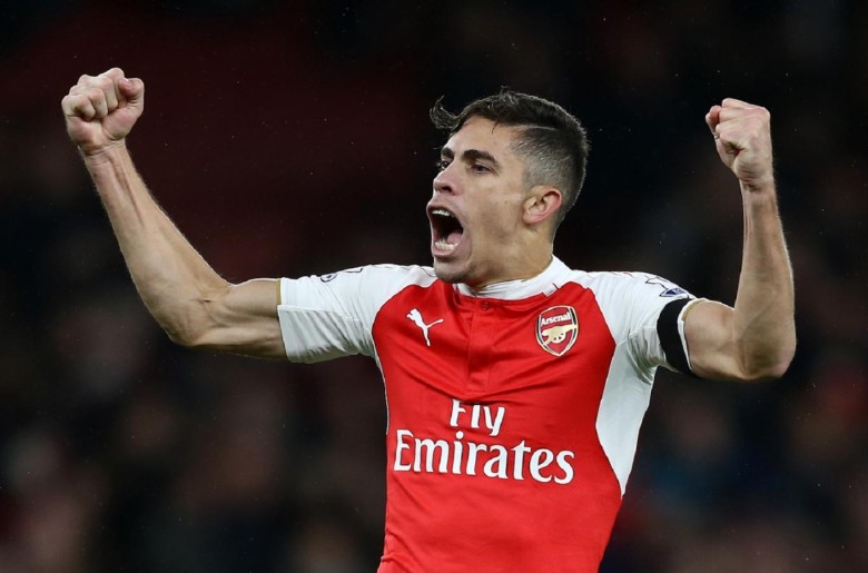 Gabriel celebration of FA Cup Goal