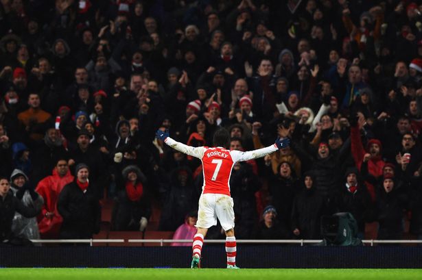 Rosicky celebrate
