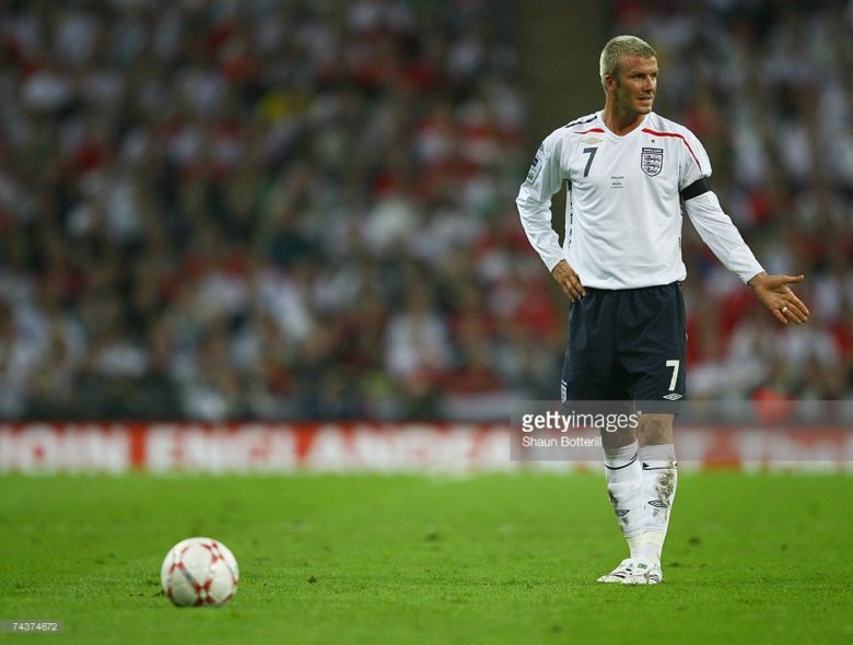Beckham lines one up [Image Credit: Getty Images]