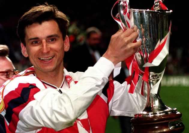 Smudger with the Cup Winners Cup