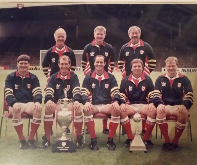 Geordie with the rest of the back room team