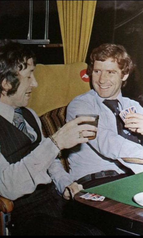 Geordie playing cards with Alan Ball