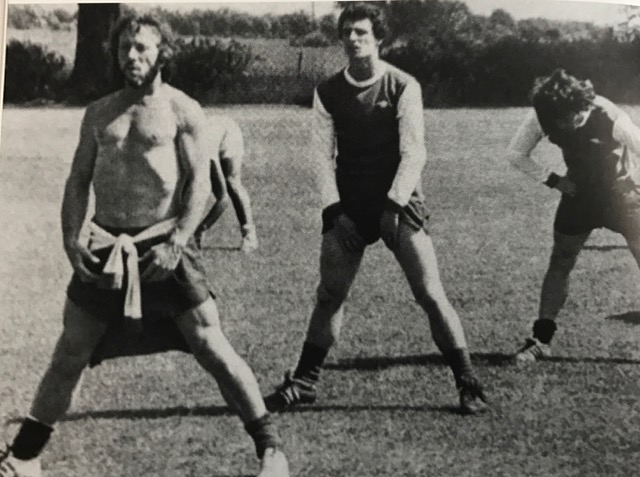 Geordie leading the way as ever in training 