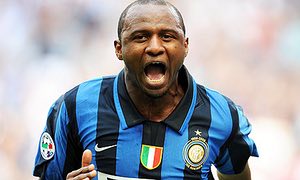 Paddy in the black and blue colours of Inter Milan