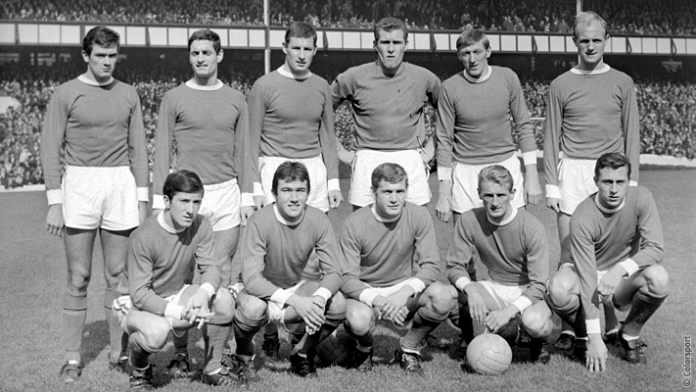 Another early team photo with Peter from 1965-66 season Billy Wright's last season