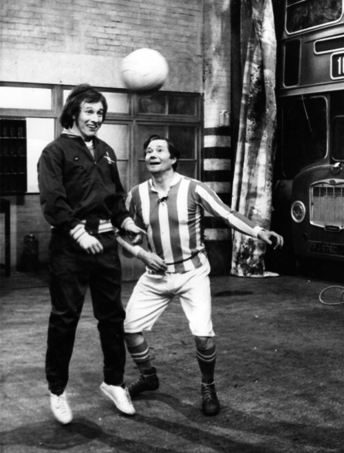 Bob with Reg Varney in an episode of On the Buses