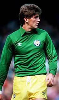 John playing for Leeds United