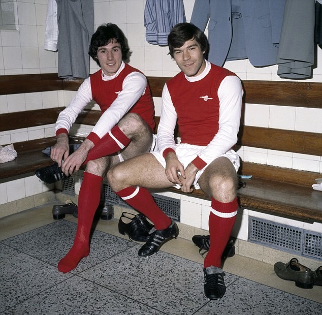 Supermac with his strike partner Frank Stapleton