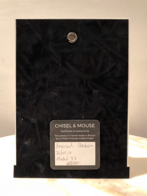 Signed and numbered, felt back, with wall mounting hole