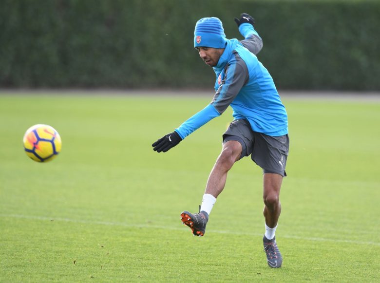 Aubameyang training