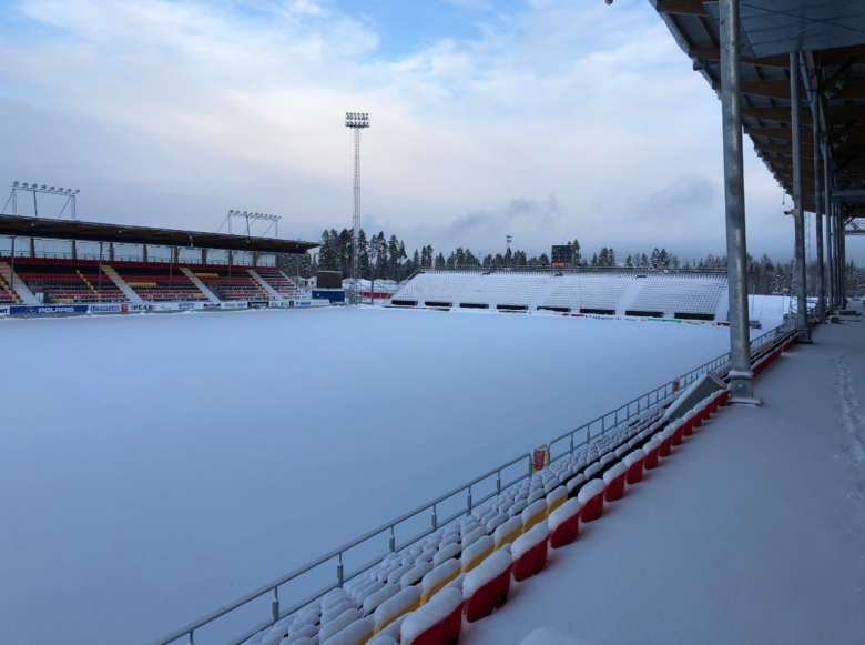 The Jämkraft Arena - hopefully they will add some lines. We're better with lines