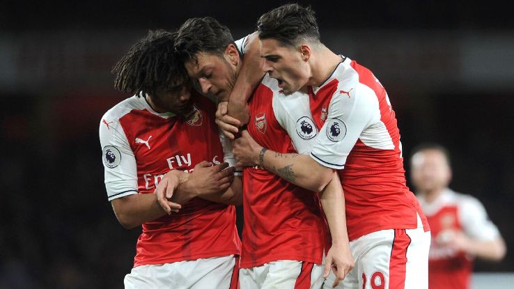 Ozil Xhaka ElNeny