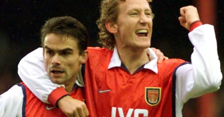 Ray celebrates with the man who dubbbed him "The Romford Pele"