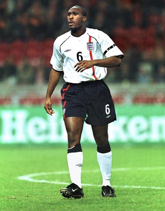 Sol on international duty wearing the three lions